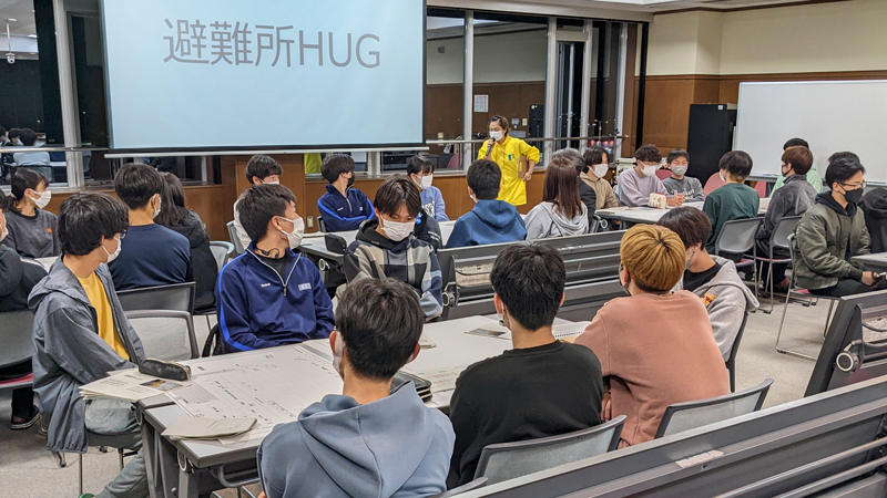 寮防災訓練