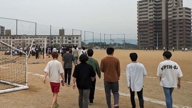 寮防災訓練