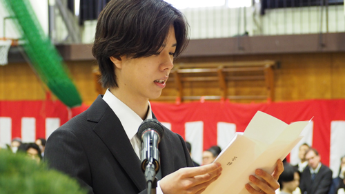 第５９回本科卒業式及び第２２回専攻科修了式を挙行